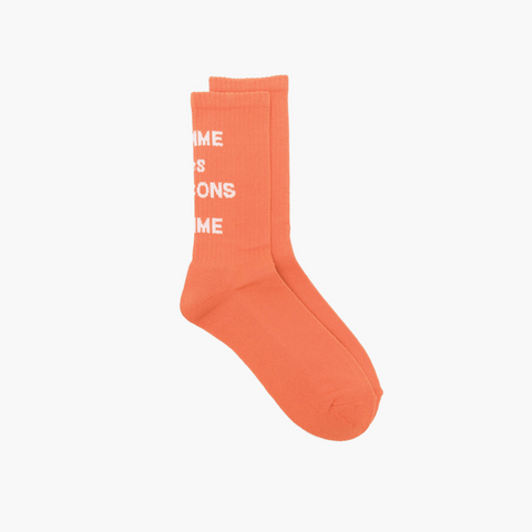 Comme des Garçons HOMME Logo Socks Orange