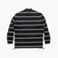 Comme des Garçons HOMME Mock Neck Stripe Longsleeve T-Shirt Black