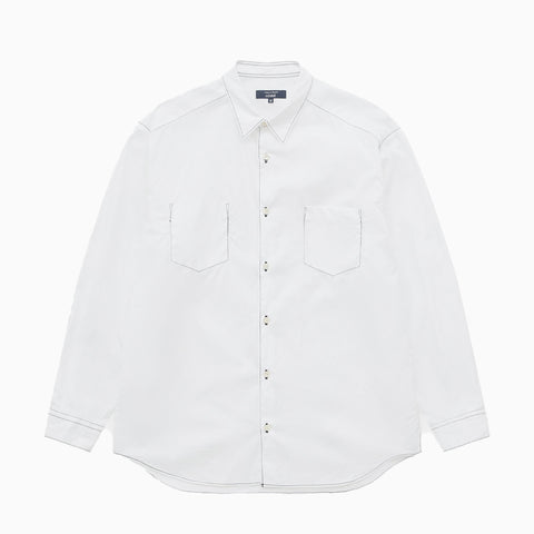 Comme des Garçons HOMME Topstitch Shirt White
