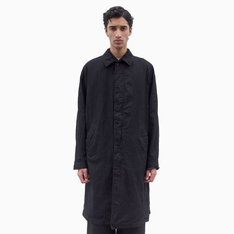 Comme des Garçons HOMME Garment Dyed Coat Black