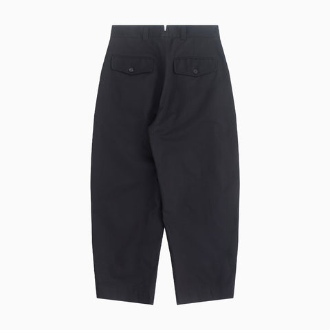 Comme des Garçons HOMME Pleated Barrel Leg Trousers Black