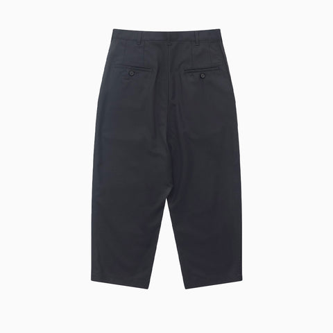 Comme des Garçons HOMME Wide Leg Pleated Trousers Navy