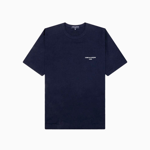 Comme des Garçons HOMME  Cotton Jersey Garment Print T-Shirt Navy