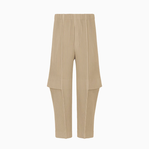 Homme Plissé Issey Miyake Cargo Trousers Sand Beige