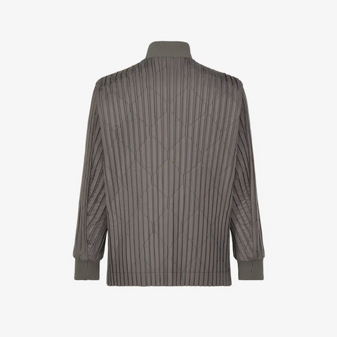 Homme Plissé Issey Miyake  Padded Pleats Jacket Brown