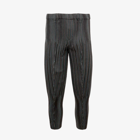 Homme Plissé Issey Miyake Tweed Pleats Pants Brown