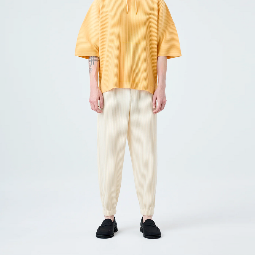 Homme Plissé Issey Miyake MC June Pants Vanilla White