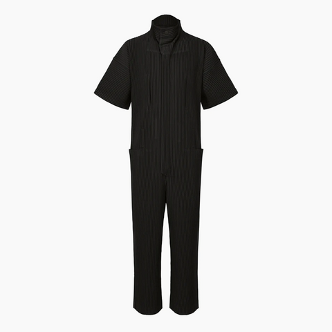 Homme Plissé Issey Miyake Pleats Bottoms Jumpsuit Black