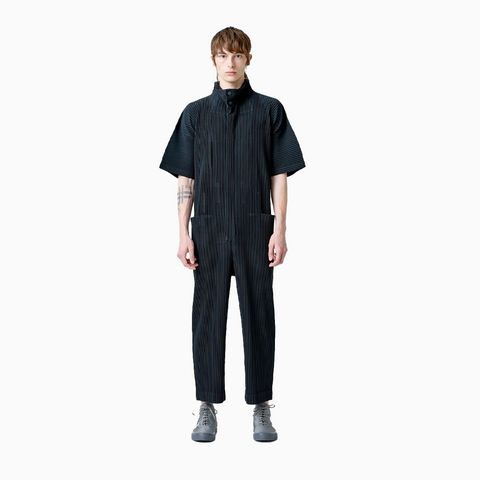 Homme Plissé Issey Miyake Pleats Bottoms Jumpsuit Black