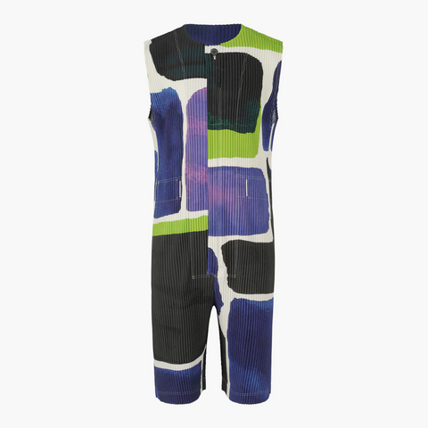 Homme Plissé Issey Miyake Landscape Jumpsuit Blue