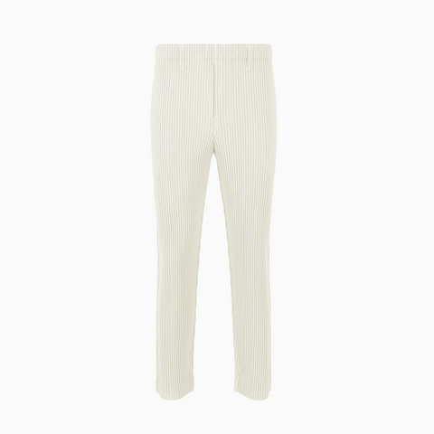 Homme Plissé Issey Miyake Kersey Pleats Pants Ivory