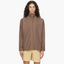 Homme Plissé Issey Miyake Zipper Blank Shirt Brown