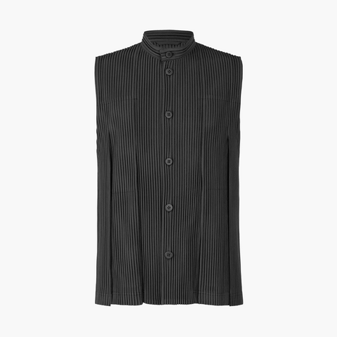 Homme Plissé Issey Miyake Tucked Vest Black