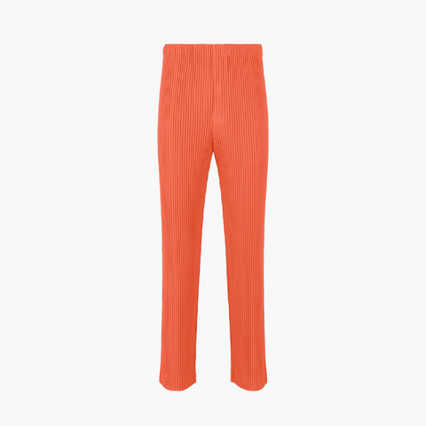 Homme Plissé Issey Miyake Pleats Bottoms 1 Trousers Salmon Red