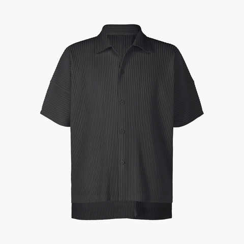 Homme Plissé Issey Miyake MC July Short Sleeve Shirt Black