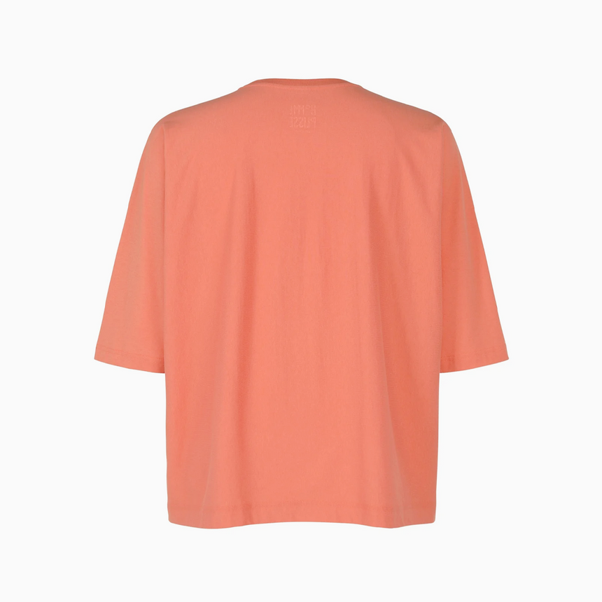 Homme Plissé Issey Miyake Release-T Cotton T-Shirt Coral Red