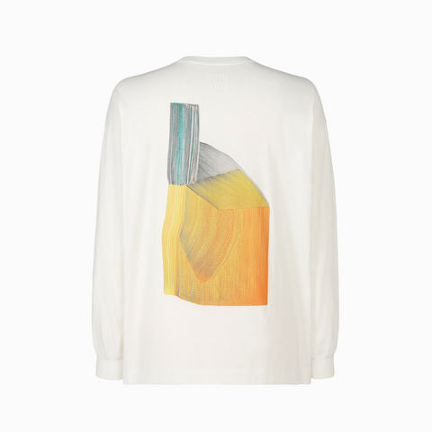 Homme Plissé Issey Miyake RB_T-Shirt Longsleeve WB Orange / Green