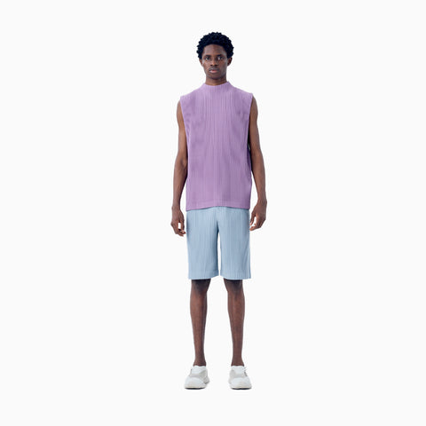 Homme Plissé Issey Miyake Color Pleats Shorts Gray Blue