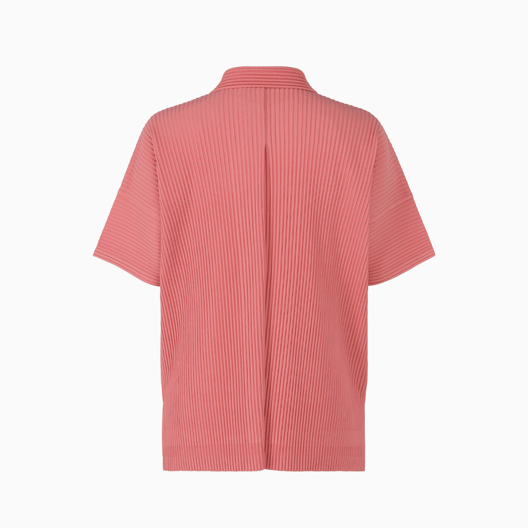 HOMME PLISSÉ ピンク ポロシャツ オムプリッセイ Homme Plissé Issey Miyake for Men FW25 | H.LORENZO - Los Angeles