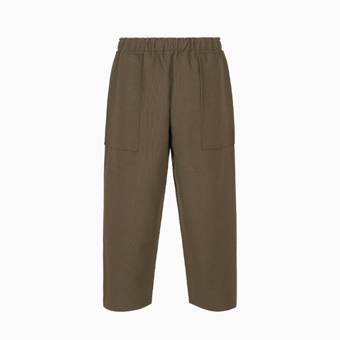 Homme Plissé Issey Miyake Inlaid Knit Pants Brown