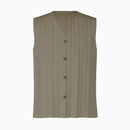 Homme Plissé Issey Miyake Edge Ensemble Vest Khaki