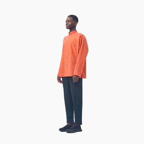 Homme Plissé Issey Miyake Streamline Down Shirt Dark Brown