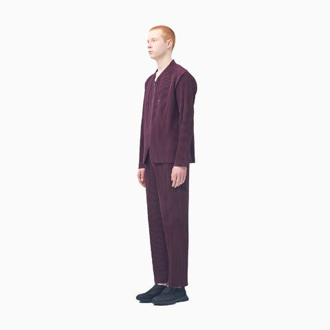 Homme Plissé Issey Miyake Quarry Pants Wine Purple