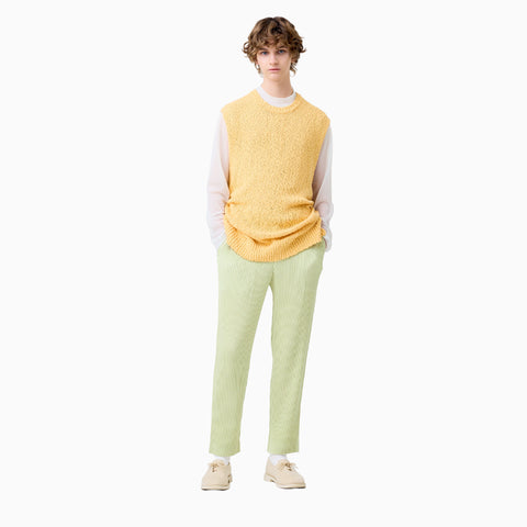 Homme Plissé Issey Miyake Linen Like Trousers Beige