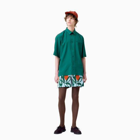 Homme Plissé Issey Miyake PL Ramie Shirt Charcoal