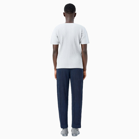 Homme Plissé Issey Miyake Basics Pleated T-Shirt Black