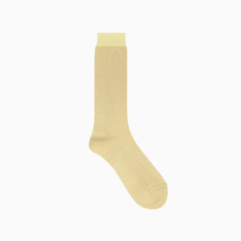 Homme Plissé Issey Miyake Ray Socks Yellow Beige