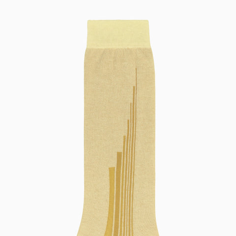 Homme Plissé Issey Miyake Ray Socks Yellow Beige