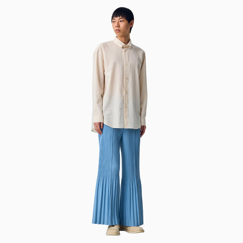 Homme Plissé Issey Miyake PL Ramie LS Shirt Green