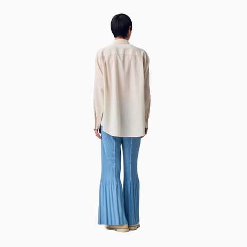 Homme Plissé Issey Miyake PL Ramie LS Shirt Green