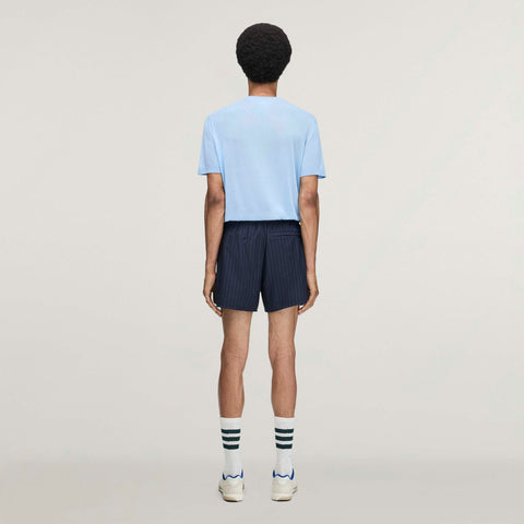adidas Originals x Wales Bonner Pinstripe Shorts Night Navy