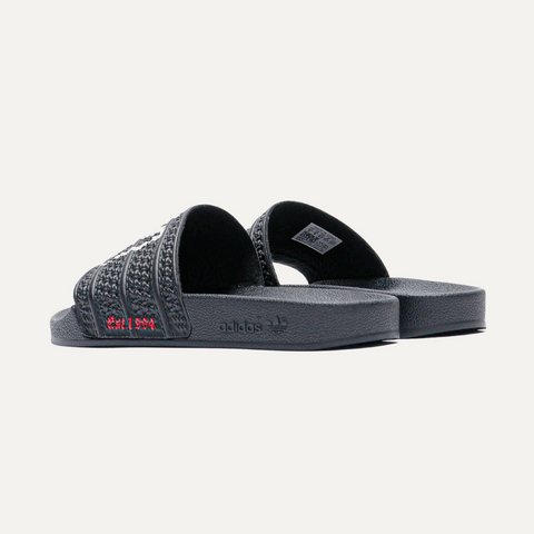 adidas Originals x KoRn Adilette Slide Core Black / Cloud White / Better Scarlet