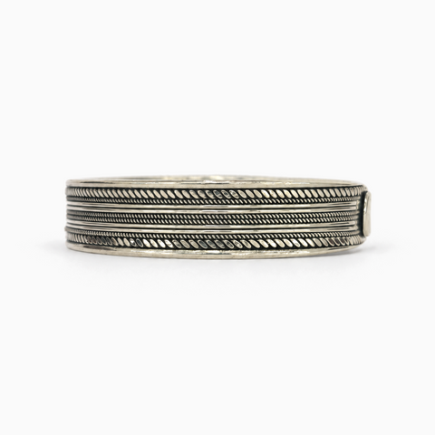 Yâr’in Handcrafted Silver Cuff Bracelet Small