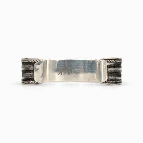 Yâr’in Handcrafted Silver Cuff Bracelet Large