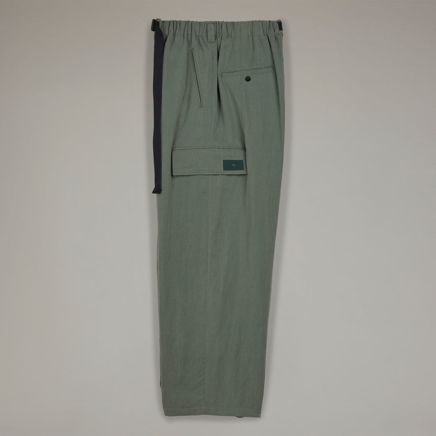 adidas Y-3 Wide Cargo Trousers Stone Green