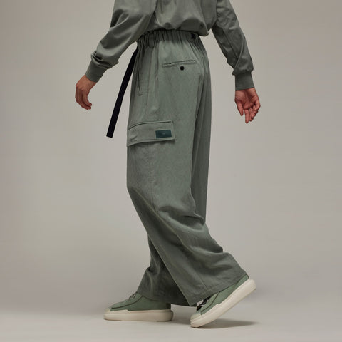 adidas Y-3 Wide Cargo Trousers Stone Green