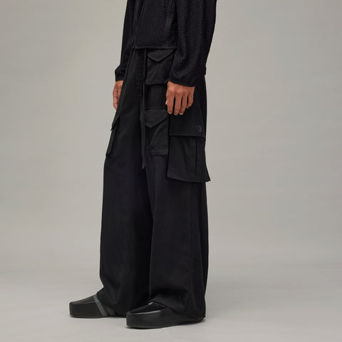 adidas Y-3 Refined Wool Cargo Pants Black