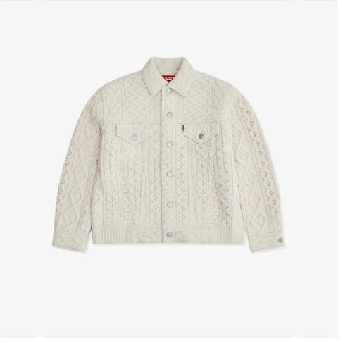 Junya Watanabe MAN x Levi's Shetland Wool Aran Pattern Natural White