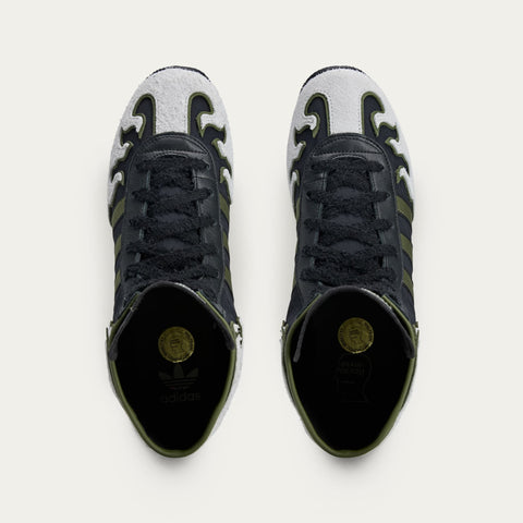 adidas Originals x Brain Dead Japan Hi Core Black / Crystal White / Gold Metallic