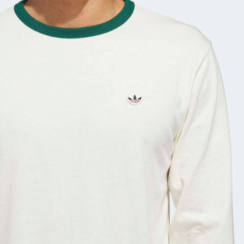 adidas Originals x CLOT by Edison Chen RIB Long Sleeve Tee Cream White