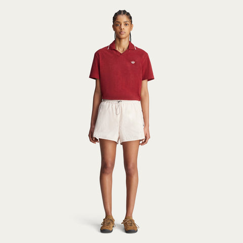 adidas Originals x Wales Bonner Polo Shirt Collegiate Burgundy