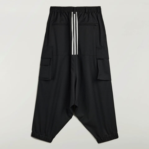 adidas Y-3 Refined Wool Cargo Tracksuit Bottoms Black