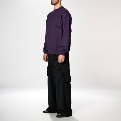 adidas Y-3 Brushed Terry Crew Sweatshirt Aurora Plum