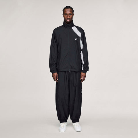 adidas Y-3 Raw Edge 3 Stripes Nylon Shell Pants Black