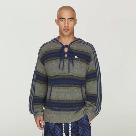 adidas Originals x CLOT Baja Hoodie By Edison Chen Green / Tech Indigo