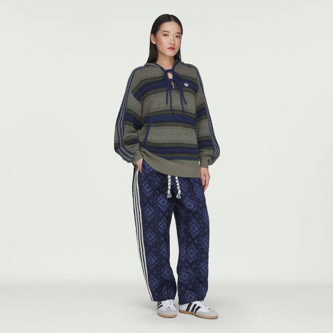 adidas Originals x CLOT Baja Hoodie By Edison Chen Green / Tech Indigo